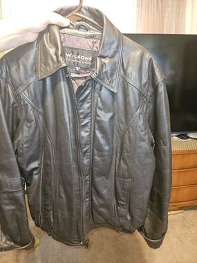 Wilsons Leather Black Leather Jacket